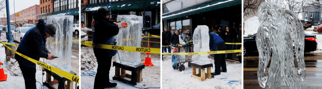 Downtown Winter Ice Festival Sault Ste. Marie Michigan