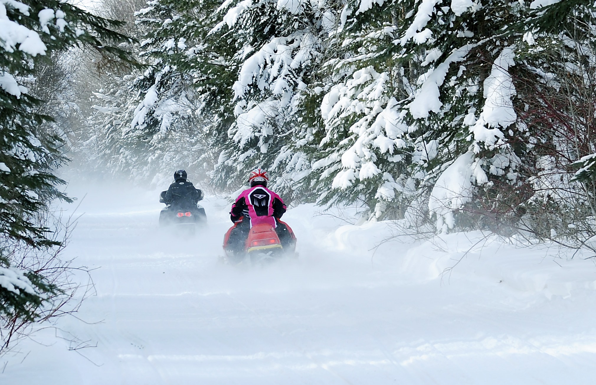 Snowmobiling Upper Peninsula of Michigan