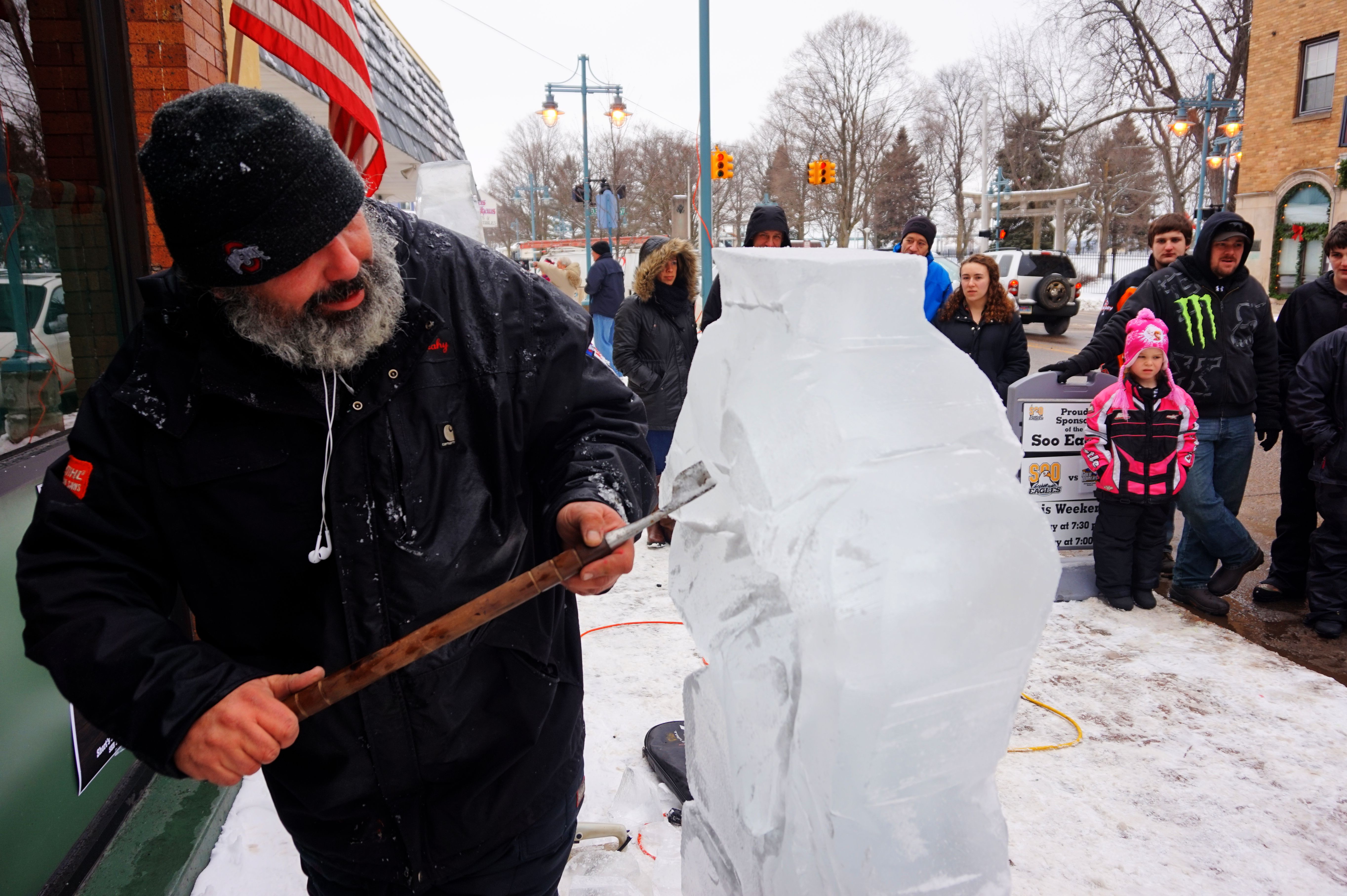 Sault Ste. Marie, MI Downtown Ice Festival