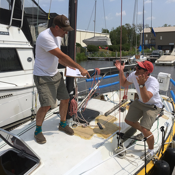 Sailboat prep