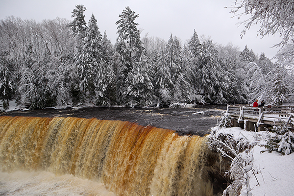 Tahquamenon Falls in the winter